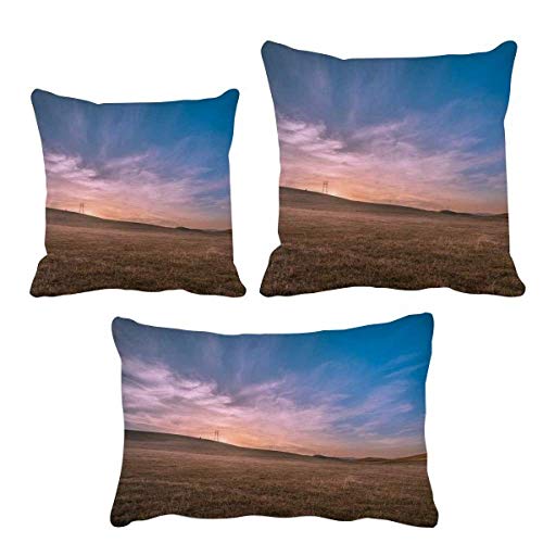Housse de coussin herbe rose DIYthinker avec fermeture invisible - 2