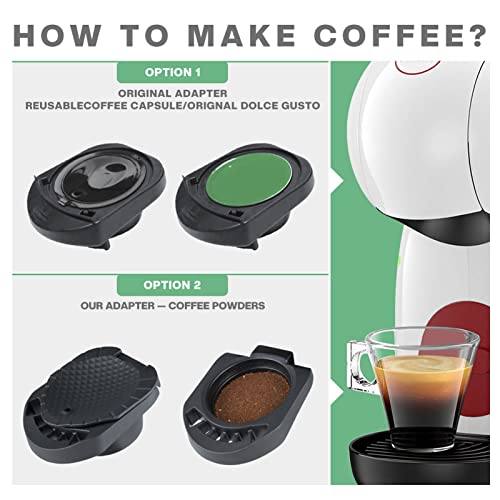 Adaptateur de capsule réutilisable en PP et silicone pour filtre à café - 4