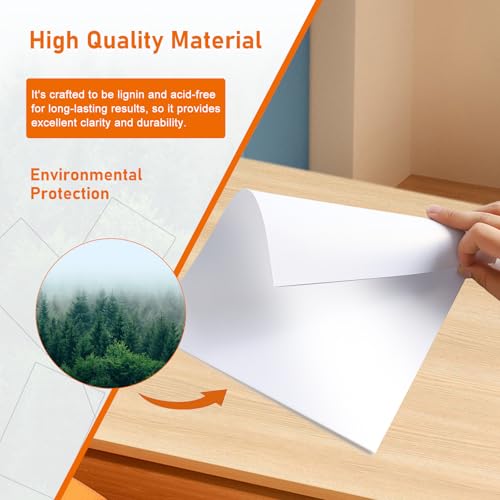 Guakicae 100 Sheets Shimmer White Cardstock 8.5 x 11 Printer Paper, 250gsm/92lb Heavyweight Certificate Paper Card Stock for DIY Cards, Wedding invitations, School Crafting, Business Cards, Menus by Guakicae - Image 5