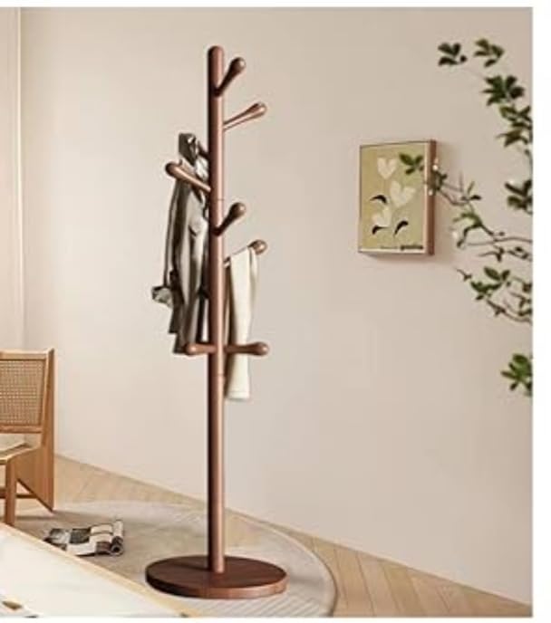 DESERT WOOD ARTS Natural Mango Wood Clothes Hanging Stand With