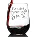 Waited 9 Months For This - Funny New Mom Stemless Wine Glass - Gift Glasses for Expectant Moms and Post Pregnancy Gifts - Large 17 Ounce