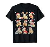 Photo Gallery simpatico capibara natalizio divertente con renna di babbo natale maglietta Photo Gallery simpatico capibara natalizio divertente con renna di babbo natale maglietta
