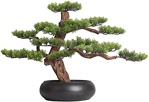 LSHAOBO Árbol bonsái artificial para interiores, decoración de escritorio para el hogar, cocina, oficina, estantería, árbol de simulación