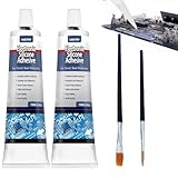 CAMUTKRY 2-Pack 100ml Electronic Silicone Adhesive Sealant, Transparent Insulating Sealant,Strong Fluidity Dry in 15 min Waterproof for Circuit Boards, LED Lamps, Appliance Control Boards,100 ml