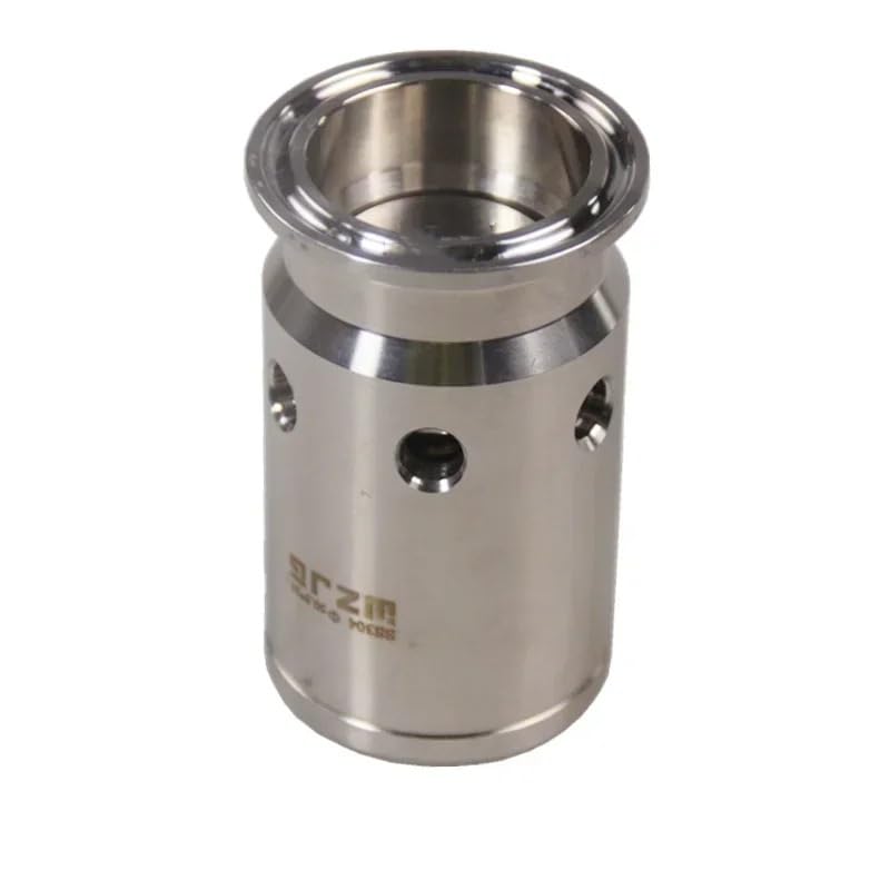 Virola de triple abrazadera de 1,5 "OD 50,5mm 304 acero inoxidable 0-1/2/3 Bar válvula de vacío de alivio de presión ajustable