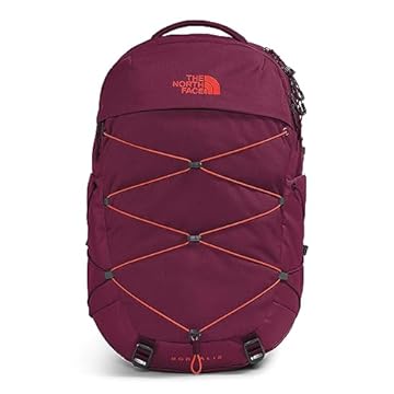 THE NORTH FACE Mochila feminina para laptop Borealis Commuter, Boysenberry Light Heather/Fiery Red, tamanho único
