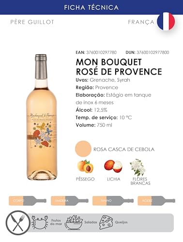 Mon Bouquet Vinho Rosé Francês Alpes De Haut Provence Aoc 750Ml