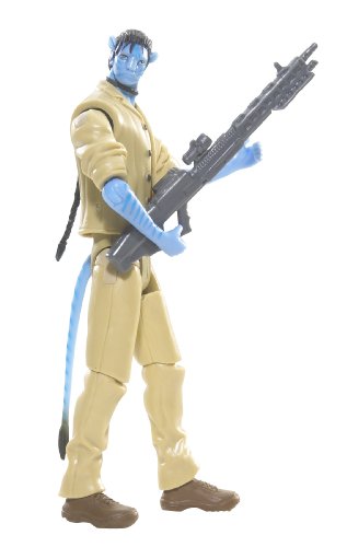 Mattel James Cameron's Avatar Na'vi Jake Sully Rda With Tan Outfit And Gun Action Figure #TOP1