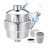 RUITO 15 Stage Shower Filter for Hard Water-High Output Water Softener Showerhead Filter to Remove Chlorine and Fluoride-Reduces Dry Itchy Skin, Dandruff, Eczema–2 PACK Replacement Cartridge