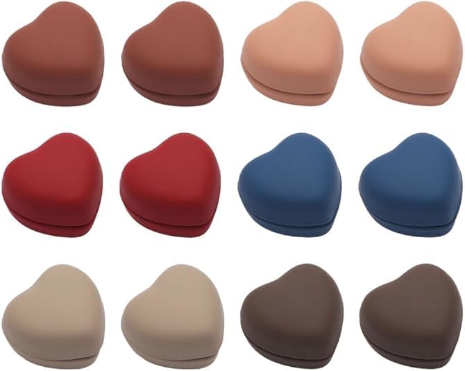 Hijab Magnets 2 pair Magnets Hijab Pins No Hole Pins Brooches Magnet for Women Clothing Scarf Multi-Use (Heart Shape)