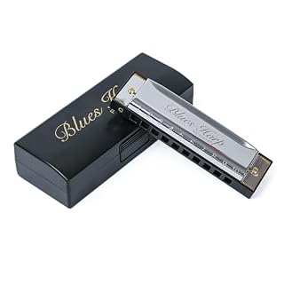 Professional Blues Harp Diatonic Harmonica, 10-Hole C Key, Sleek Design with Protective Case for Professional Player & Beginner, Gift for Family, Friends, Adult, Students - Les Beatles, Paul McCartney, John Lennon, RIngo Starr, George Harrison