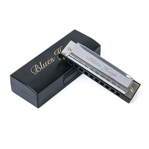 REGIUX Blues Harp Diatonic Harmonica, 10-Hole Key of C, Beginner Harmonica for Students & Adults, with Protective Case