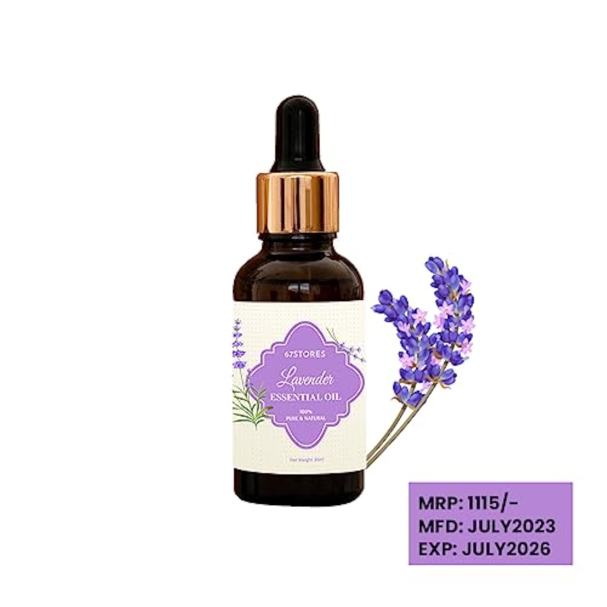 Lavender Essential Oil Pack of 3, Natural Aromatherapy