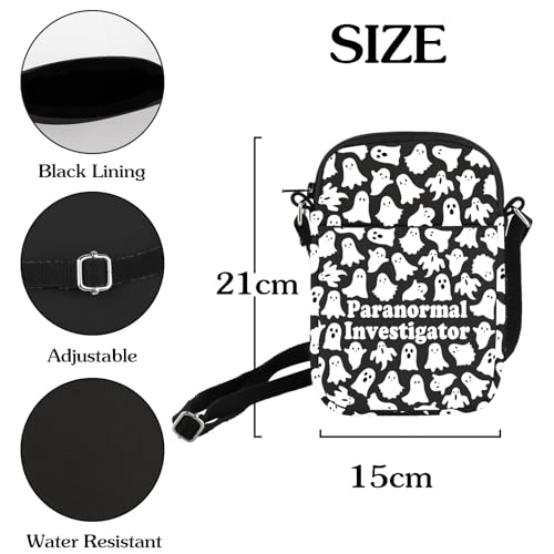 HOLLP Halloween Ghost Hunter Gift Paranormal Investigator Crossbody Bag Ghost Lover Gift2