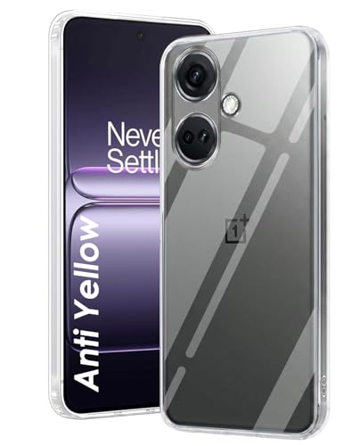 Image of DIZORO Compatible with Oneplus nord Ce3 5G Back Cover Case Clear,[ Anti Yellow ][Military Grade Protection] Hard PC Back Cover Transparent