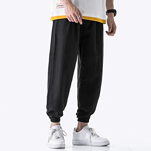 LISTHA Striped Harem Pants Men Casual Jogger Fitness Trousers Linen Loose Pocket - Thumbnail 7