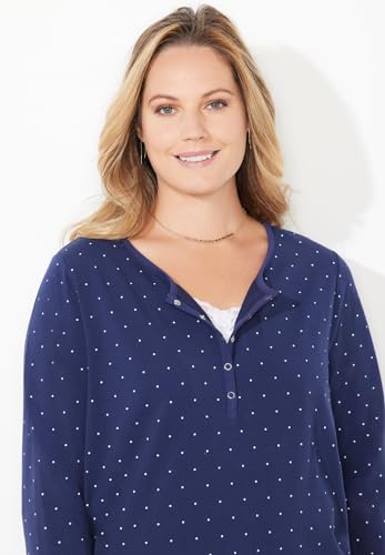 Catherines Women's Plus Size Suprema Snap-Placket Tee4