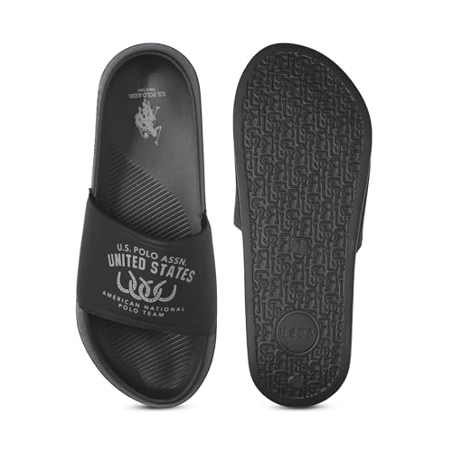 Image of U.S. POLO ASSN. Mens Toni |Stylish Slider Flipflops For Man