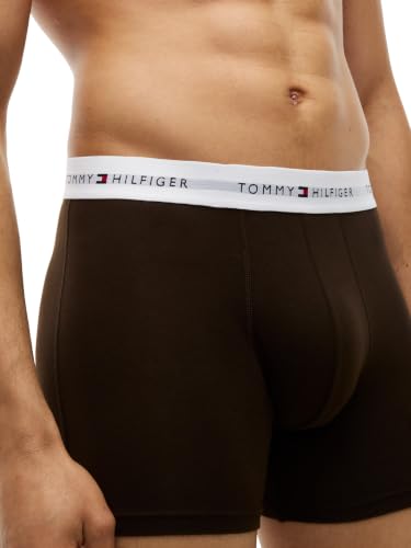 Tommy Hilfiger Men 3P Boxer Brief UM0UM03892 Boxer Brief, Multi (Utility Olive/Dark Coffee/Desert), XL – Ansicht 3
