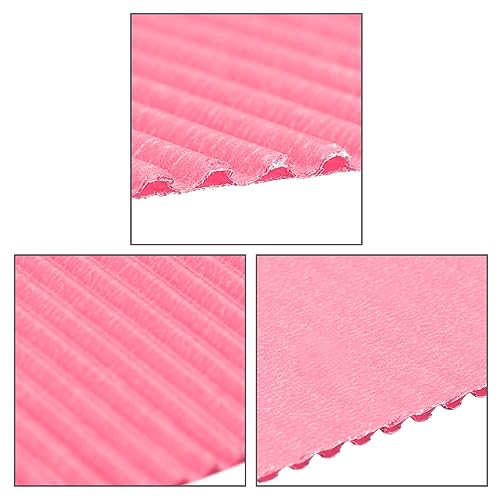 Image of uxcell 10pcs Corrugated Cardboard Paper Sheets,Pink,7.87-inch x 11.81-inch,for Craft and DIY Projects