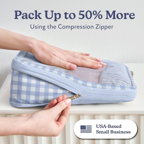 Vandel Compression Packing Cubes for Women, Set with Hanging Toiletry Bag by VANDEL - Used condition - Image 2