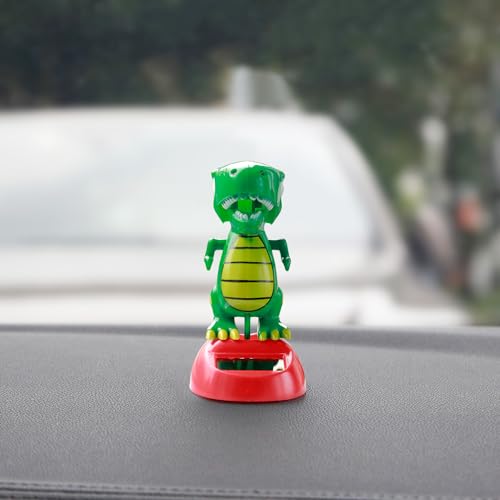 Ygmoner CBHD394 Dinosaurs Waving Arms Car Dashboard Dancer Cartoon Style Solar Powered Shaking Ornaments Bobble Head Decorations thumb #2