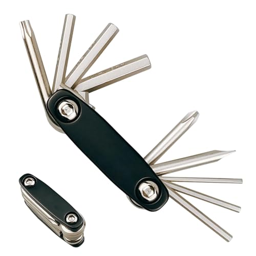 Phantasmia サイクルマルチツール ロード・マウンテン用 ? 折りたたみ式多機能ポケットツール 六角レンチ付き 耐久スチール製