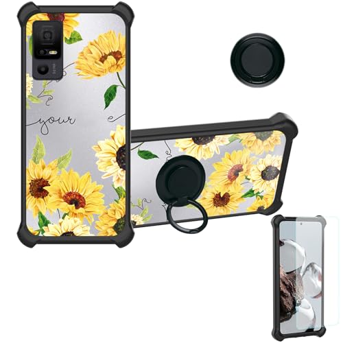 Custodia Per TCL 40 NXTPAPER 5G, Silicone Anti-urto Gel Cover Cellulare & Vetro