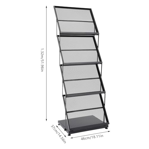 Présentoir à Magazines Pliable à 4 Niveaux en Format A3 - 4