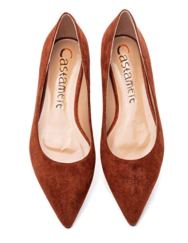 Castamere Women's Comfortable Ballet Slip-on Flats Pointed Toe Elegant Pumps with Low Heels - Image 3