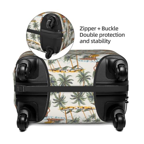 Travel Luggage Cover - Hawaiian Style No.1046 Washable Suitcase Covers Protector Fits 18-32 Inch Luggage2
