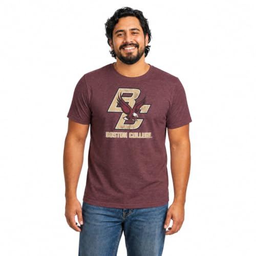 Boston College Eagles Heathered Logo T-Shirt - Men and Women