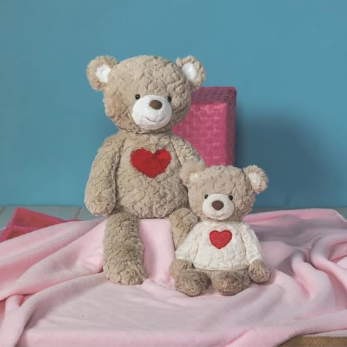 Image of Mary Meyer Stuffed Animal Soft Toy, 17 inch, Tan Warm & Fuzzy Teddy Bear