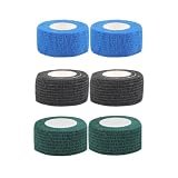 Tape crossfit 6 rollos x 2.5cm x 4.5m - Esparadrapo deportivo cinta cohesiva vendaje - Tattoo grip tape - Banda Cinta vendaje esguince proteccion adhesiva protectora dedos deportiva
