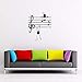 Wohnzimmer Kreative Wandaufkleber Musiknoten Vinyl Wandaufkleber Dekorative Musik Zimmer Zimmer D Kinder 42X52 Cm