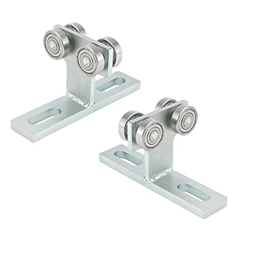 2Pcs 4 Wheel Trolley Assembly Electric Hoist Installation Roller Trolley T Type Four Bearing Roller Strut Channel Trolley Hardware For Beam Hoist 1-5/8In Wide And All 1-5/8In Or Taller Channel Strut #TOP17