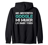 Sudaderas Hombre Cremallera Y Capucha No Necesito Google Sudadera con Capucha