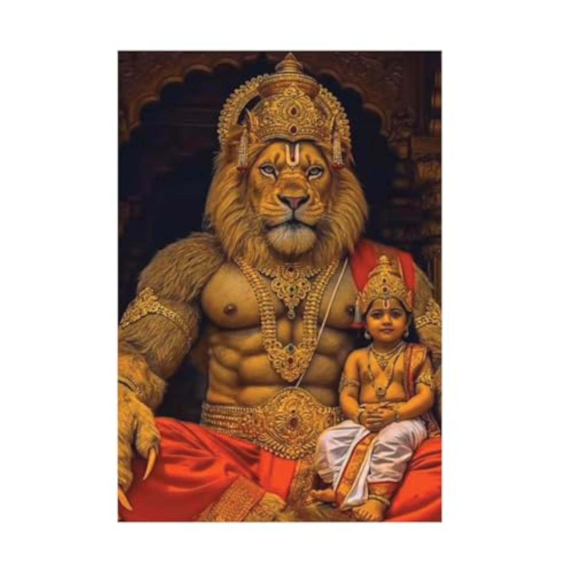 NARASIMHA Wall Stickers, Lord Narasimha Poster Sticker