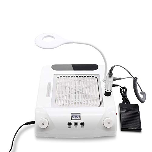6-IN-1 Nail Lamp & Nail Dust Collector Vacuum Cleaner electric Nail File Drill Grinder Manicure Pedicure Tools -Manicure 6 in 1 multi-function machine (4)