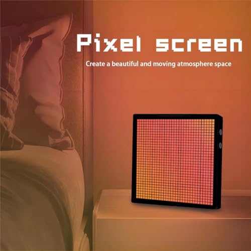 Veilleuse programmable LED 16x16 noire pour illuminer votre bureau de jeu