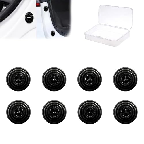 Image of 8Pcs Car Door Shock Absorber Guard Protector Rubber Pads Innovative Auto Gadgets Compatible for A-Class, C-Class, E-Class, GLA, GLB, GLC, GLE, GLS, AMG C 43, AMG A35, EQA, EQB
