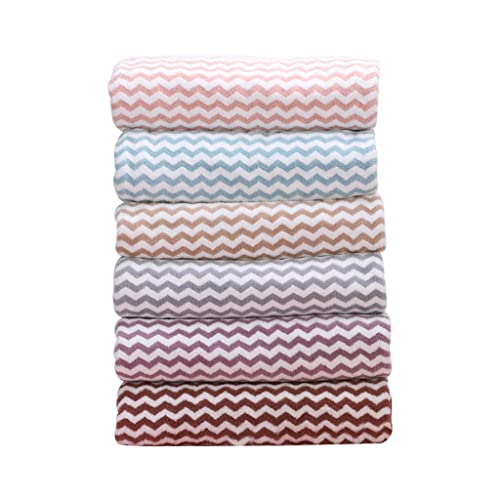 Serviette de bain absorbante velours corail drap de plage doux ondulation de l'eau - 2