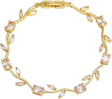 Image of MIRAYHA VIral Tulip Bracelet for Women | Bloom Floral Tulip With Crystal Stones For Women & Girls| Gift for Girlfriend & Wife|Romantic Floral Crystal | Cute Aesthetic Korean Jewellery