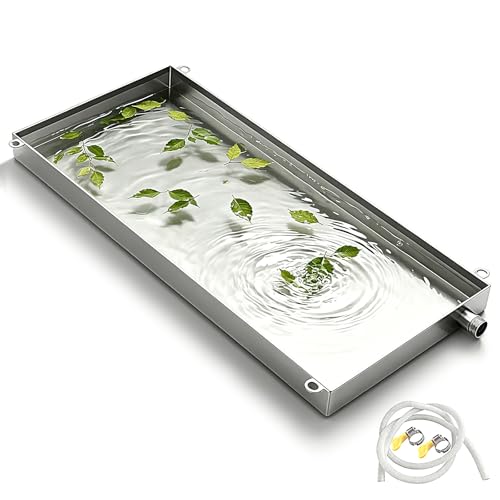 Bac de vidange climatiseur en inox 304 pour pompe à chaleur durable