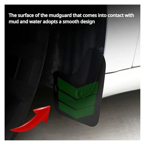 Guardabarros para coche Tesla Model 3 faldones contra salpicaduras de lodo 4