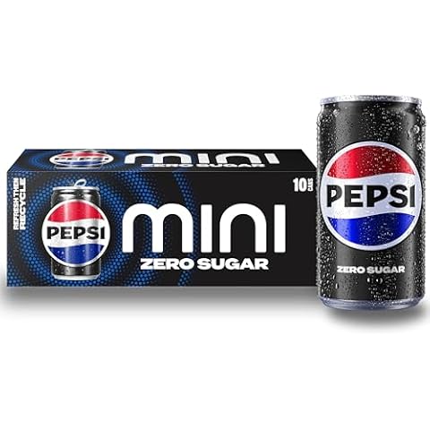 Pepsi Zero Sugar Soda, 7.5oz Mini Cans (10 Pack) Cover