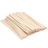ANTETOK Wooden Coffee Stirrers - Coffee Stir Sticks 7.5 Inch,100pcs Disposable Birch Wood Coffee/Beverage Stirrers,Swizzle Drink Sticks,Coffee Bar Accessories