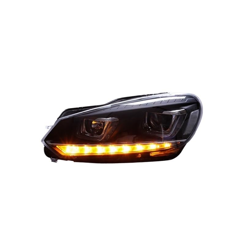 Faros LED para coche VW Golf 6 Mk6 con luces antiniebla e intermitentes Plug and Play 4