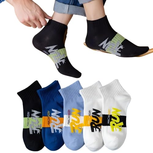 Warrior World® Men's Motivational Crew Socks Combo | Breathable Cotton - Energizing Fit - Daily Sport & Casual Wear | Pack of 5-image-12