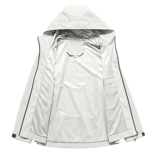 Anoraks y parkas abrigo mujer impermeables cortavientos con capucha 6